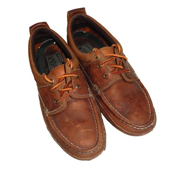 Vintage Polo Country Ralph Lauren Boat Deck Moc Shoes Leather Men\'s 8.5 D Brown main image 4